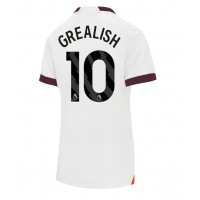 Dres Manchester City Jack Grealish #10 Gostujuci za Žensko 2023-24 Kratak Rukav